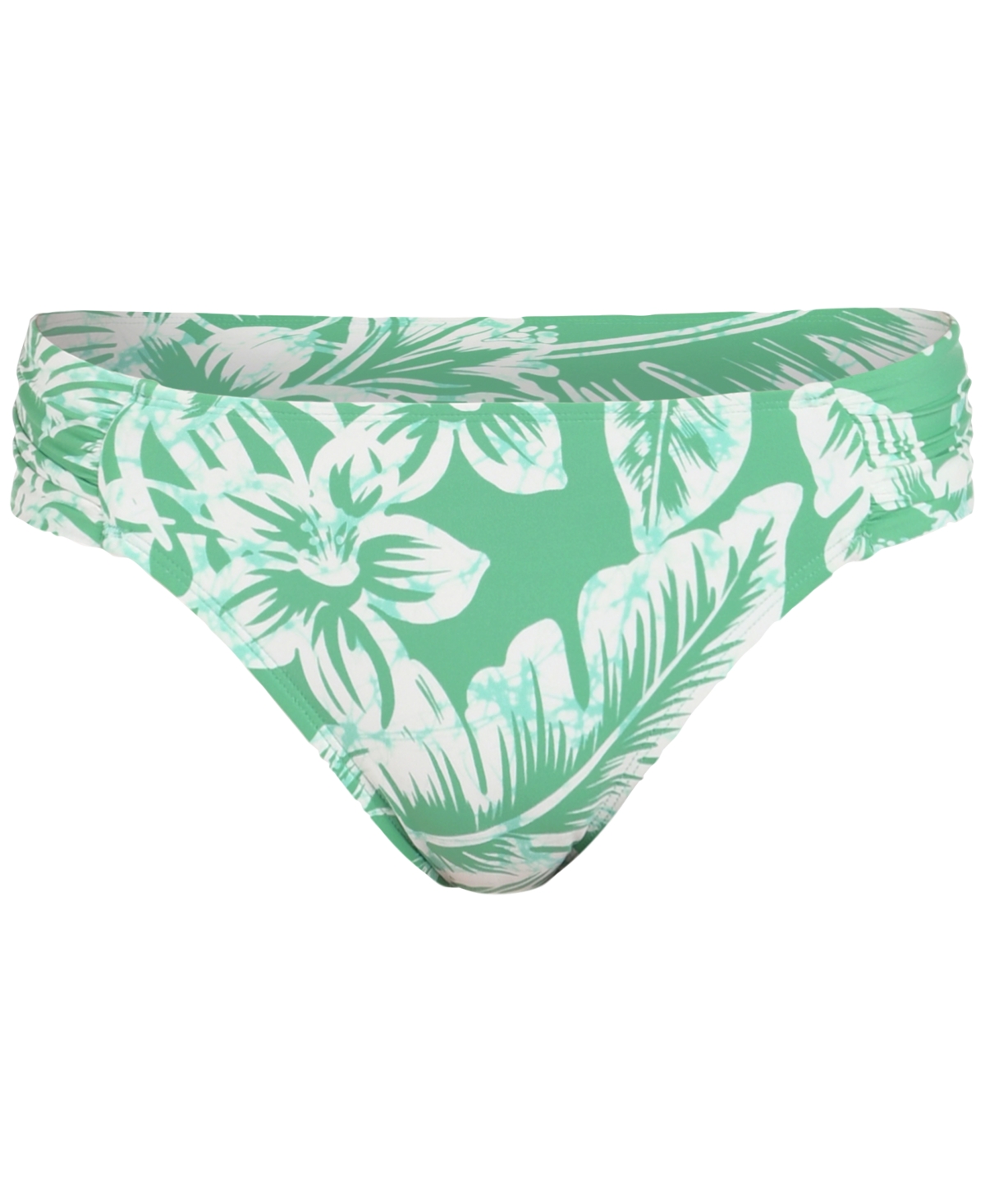 La Blanca Womens Batiki Halter Bikini Top Batiki Shirred Side Hipster Bikini Bottoms In Green