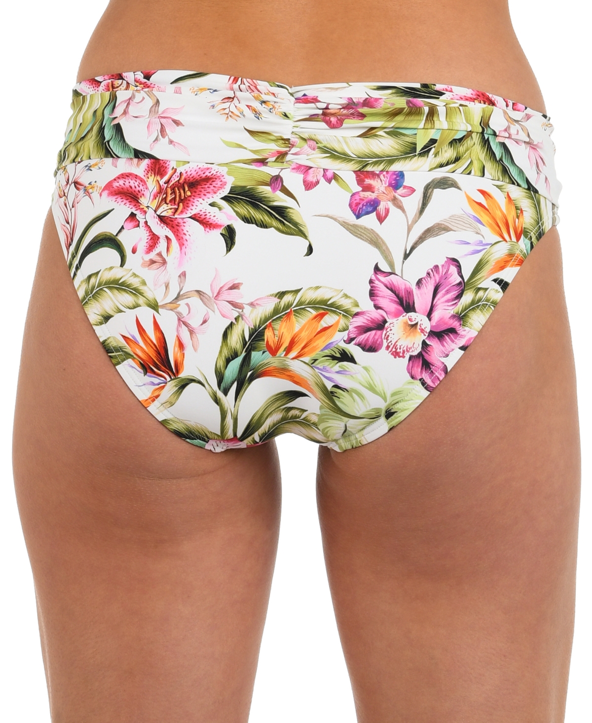 La Blanca Women's Polynesian Shirred Band Hipster Bottoms In Multi