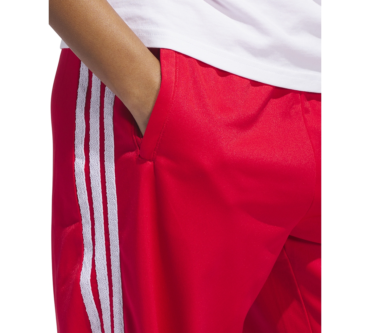 Adidas Originals Women's 3-stripe Classic Track Pants In Red