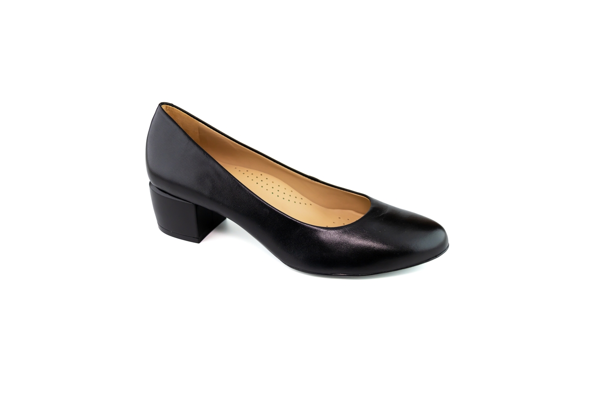 Womens Genuine Leather Broad St 2.0 Pump - Black napa