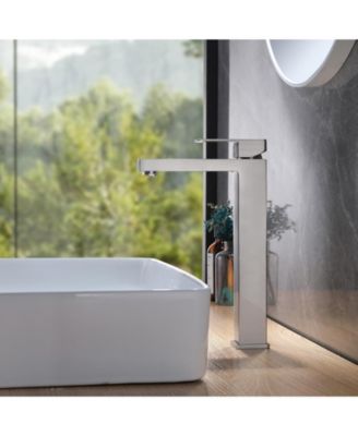 Single Hole Single Handle Bathroom Vessel Sink Faucet With Supply Hose