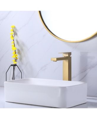 Single Hole Single Handle Bathroom Vessel Sink Faucet With Supply Hose