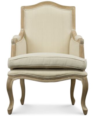 Kempler Wood Traditional French Accent Chair