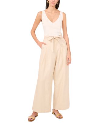 Vince Camuto - Women's Wide-Leg Waist-Tie Pants