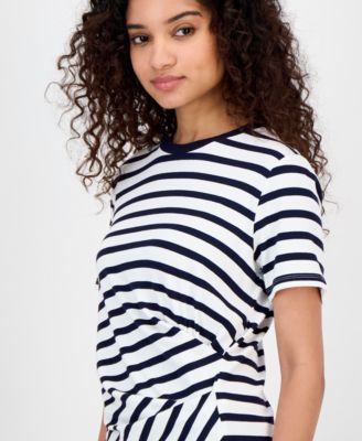 Women's Striped Twisted Top