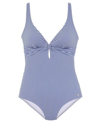 Women's Striped One Piece Swimsuit