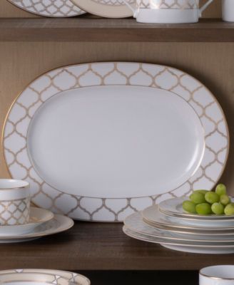 Eternal Palace Gold Oval Platter, 14"