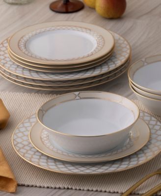 Eternal Palace Gold 12-Pc Dinnerware Set, Service for 4