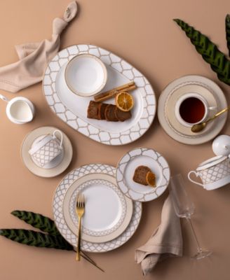 Eternal Palace Gold Set of 4 Bread Butter/Appetizer Plates, 6-1/2"