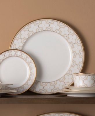 Trefolio Gold Set of 4 Dinner Plates, 11"