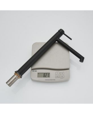 Single Hole Single Handle Bathroom Vessel Sink Faucet With Supply Hose in Black Gold