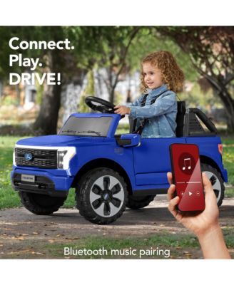 Kids 12V Ride On Car Officially Licensed Ford Lightning Truck w/ Remote, LED Lights