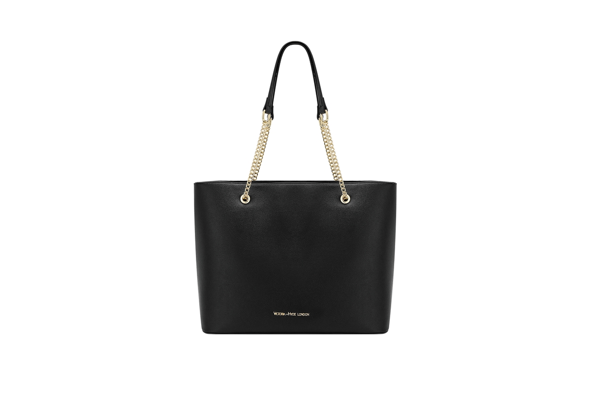 Women Large Tote Metal straps Victoria Hyde Torrans - Black