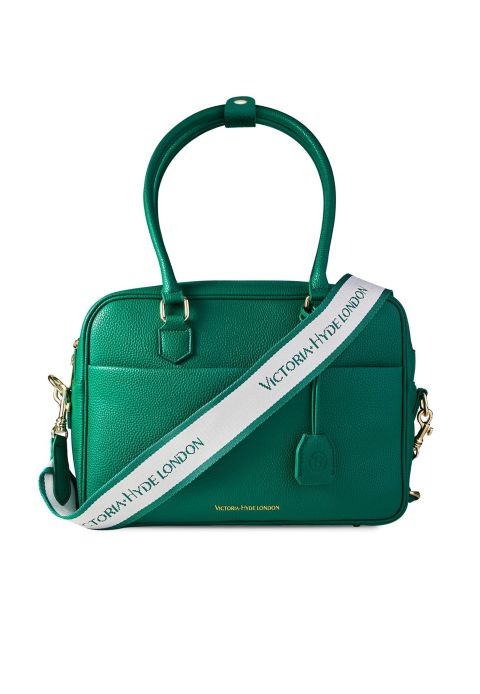 Женская сумка Victoria Hyde London Margaret L Handbag Laptop Bag Pebbled Microfiber Leather Victoria Hyde, цвет: Зелёный