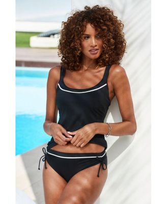 Women's Two-Tone Underwire Tankini Swimsuit Top