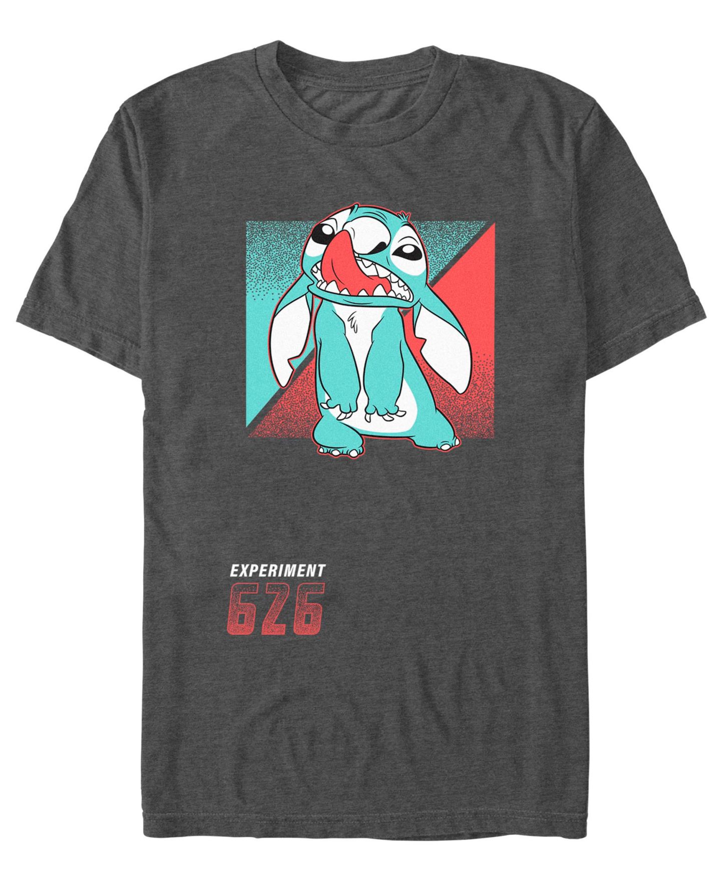 Мужская футболка Lilo Stitch Experiment Stitch Short Sleeve, цвет: Угольный меланжевый — фото 1