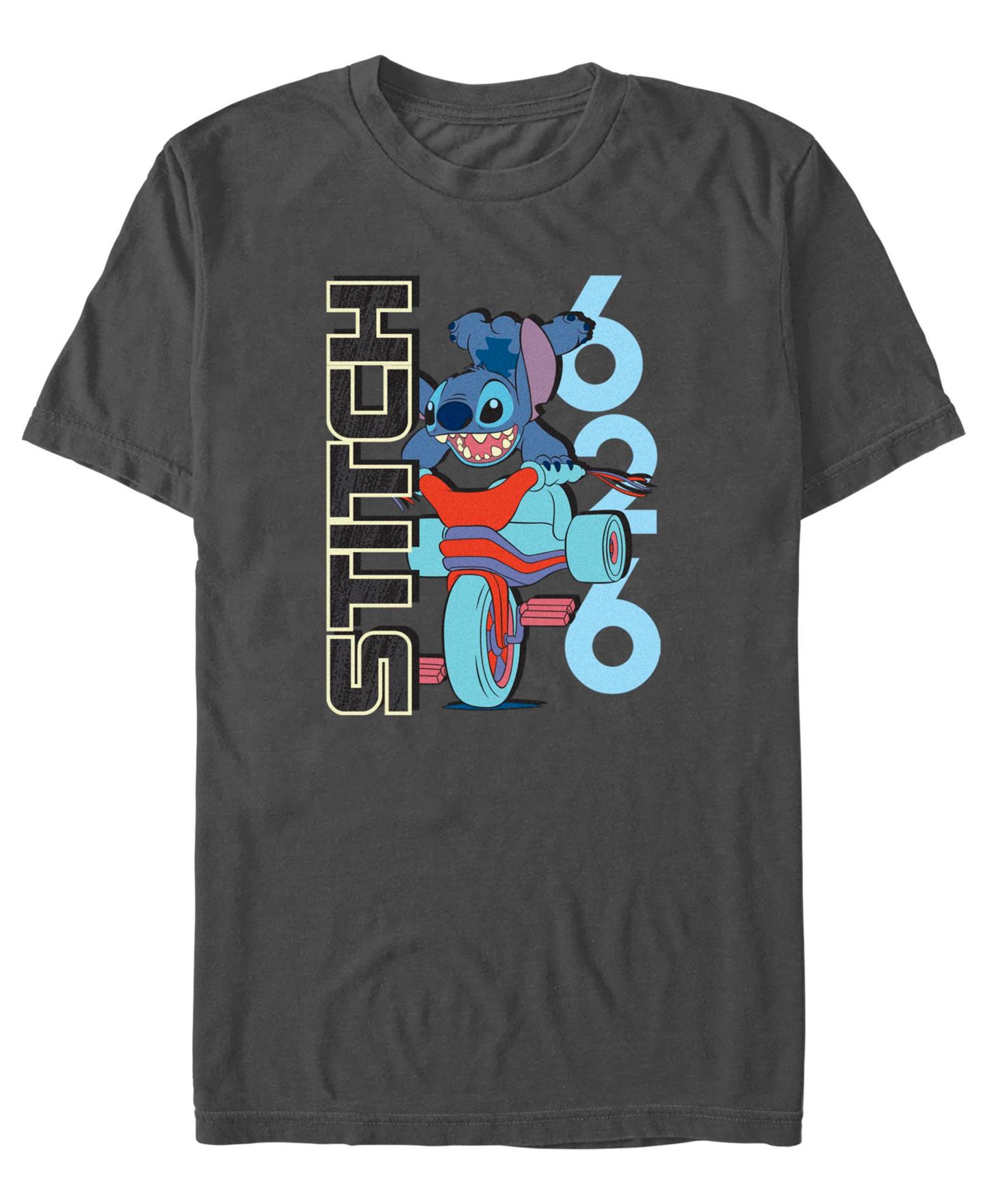 Мужская футболка Lilo Stitch Stitch Ride Short Sleeve, цвет: Угольный — фото 1