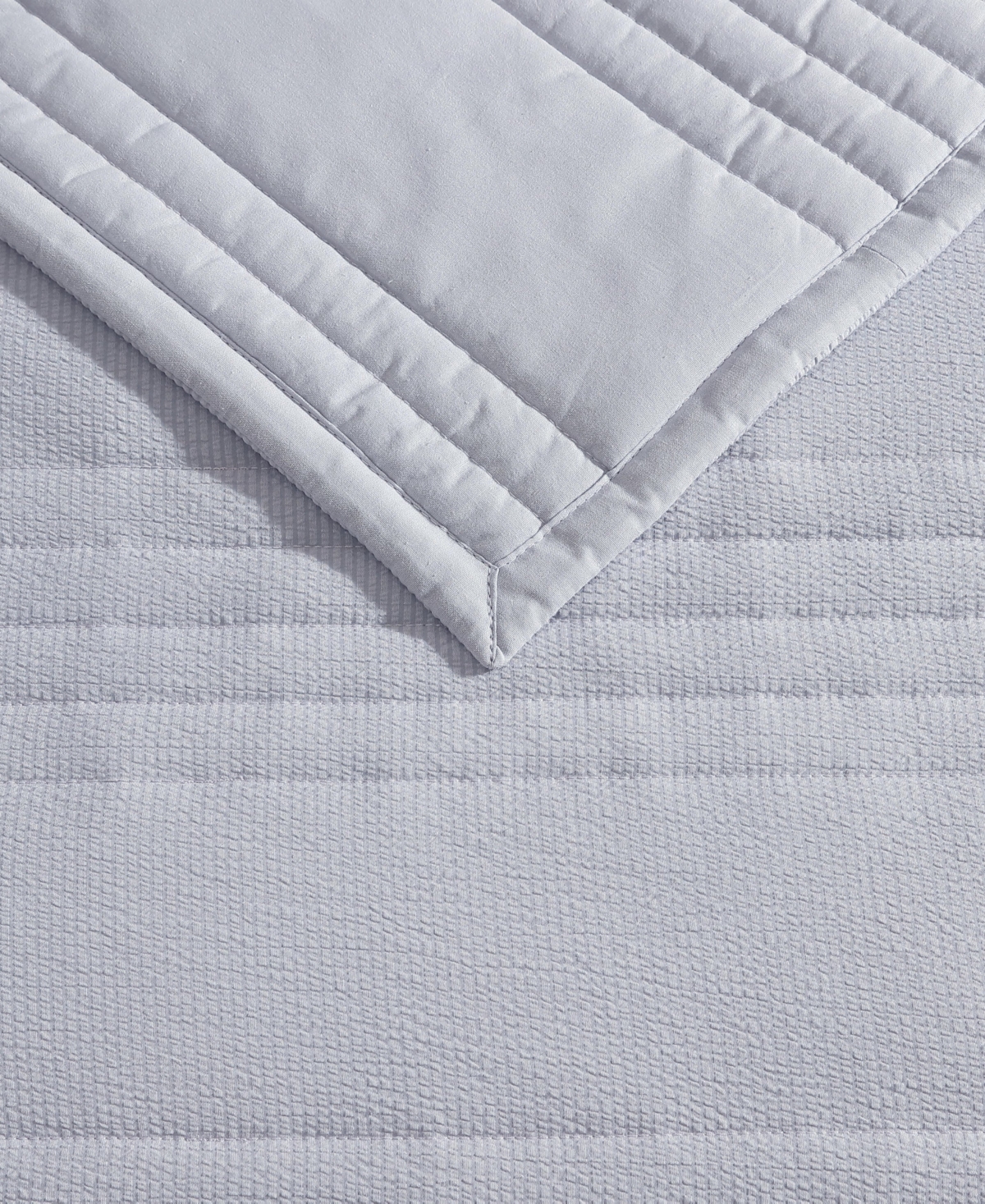 Vera Wang Seersucker Stripe 3-Pc. Quilt Set