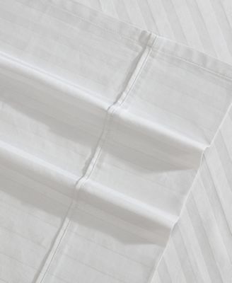 Dobby Stripe 290-Thread Count Cotton 4-Pc. Sheet Set, Queen