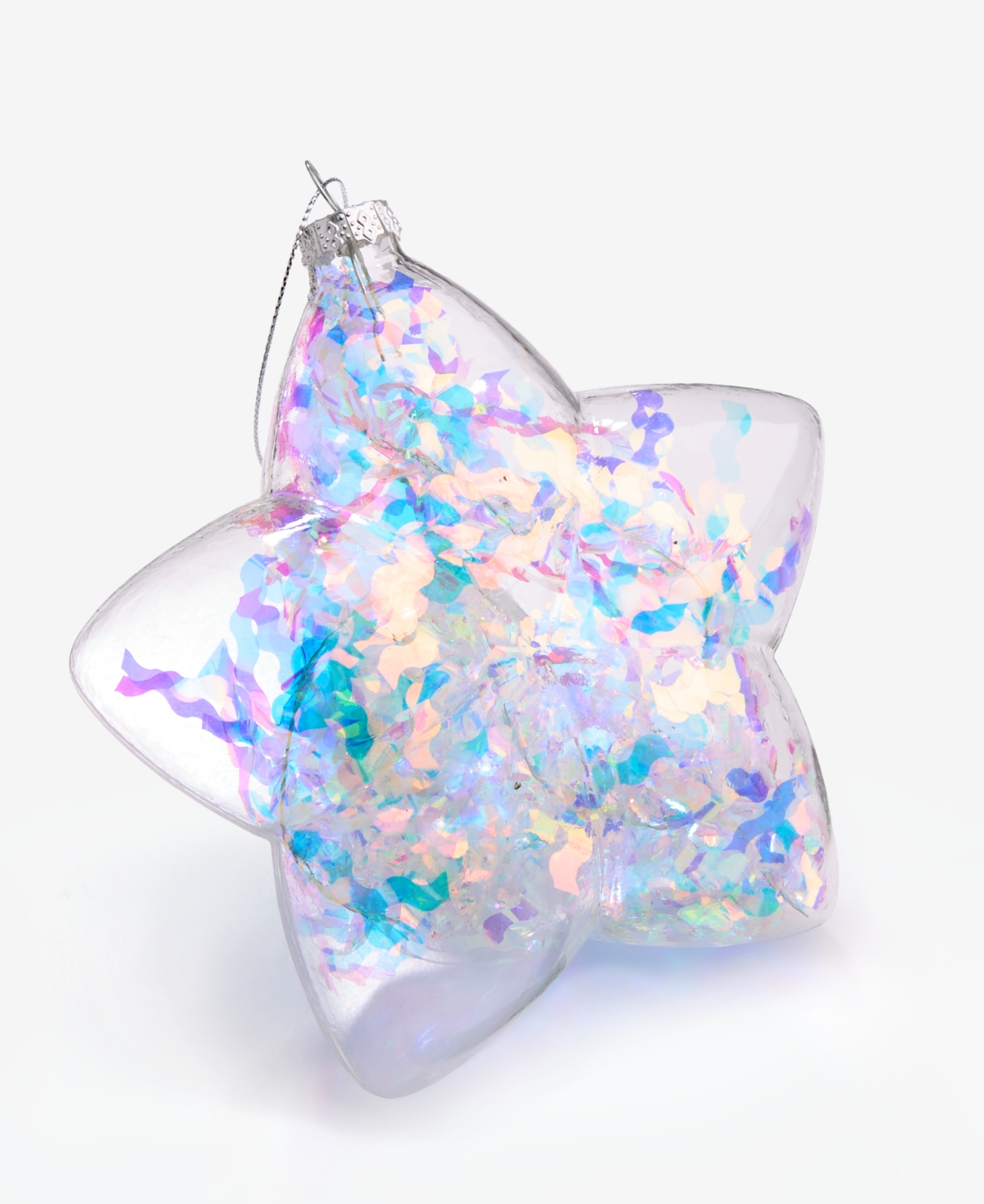 Holiday Lane 5" Glass Star Ornament, Macy's Exclusive