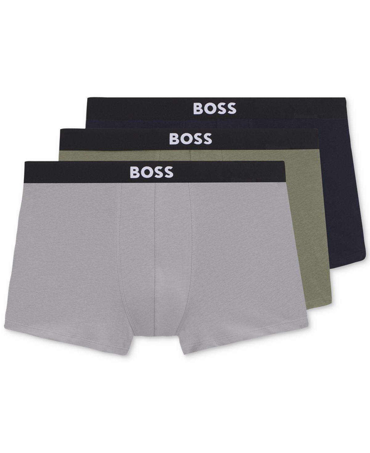 Мужские плавки BOSS One 3-Pk. с логотипом на поясе Hugo Boss