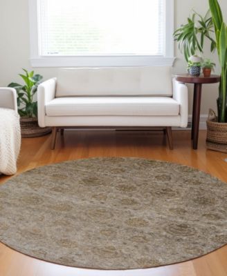 Burano Washable BU8 8'x8' Round Area Rug
