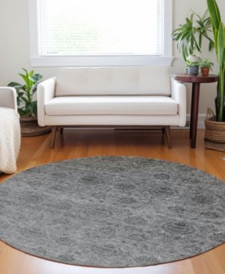 Burano Washable BU8 8'x8' Round Area Rug
