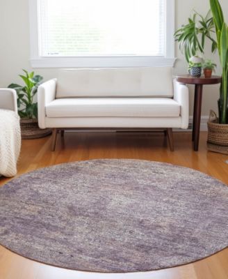 Burano Washable BU10 8'x8' Round Area Rug