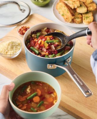 Hard-Anodized Ceramic Induction 2-Qt. Saucepan with Lid