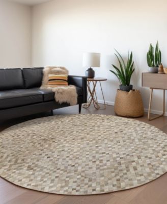 Bozeman Washable BM6 8'x8' Round Area Rug