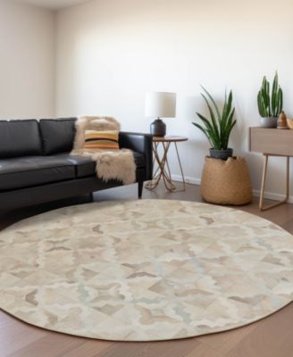 Bozeman Washable BM8 8'x8' Round Area Rug
