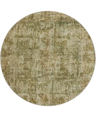 Boca Washable BO9 8'x8' Round Area Rug