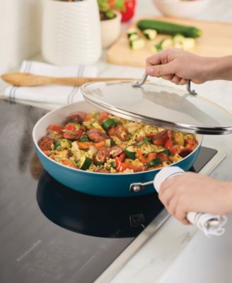 Hard-Anodized Ceramic Induction 12.5" Skillet with Lid