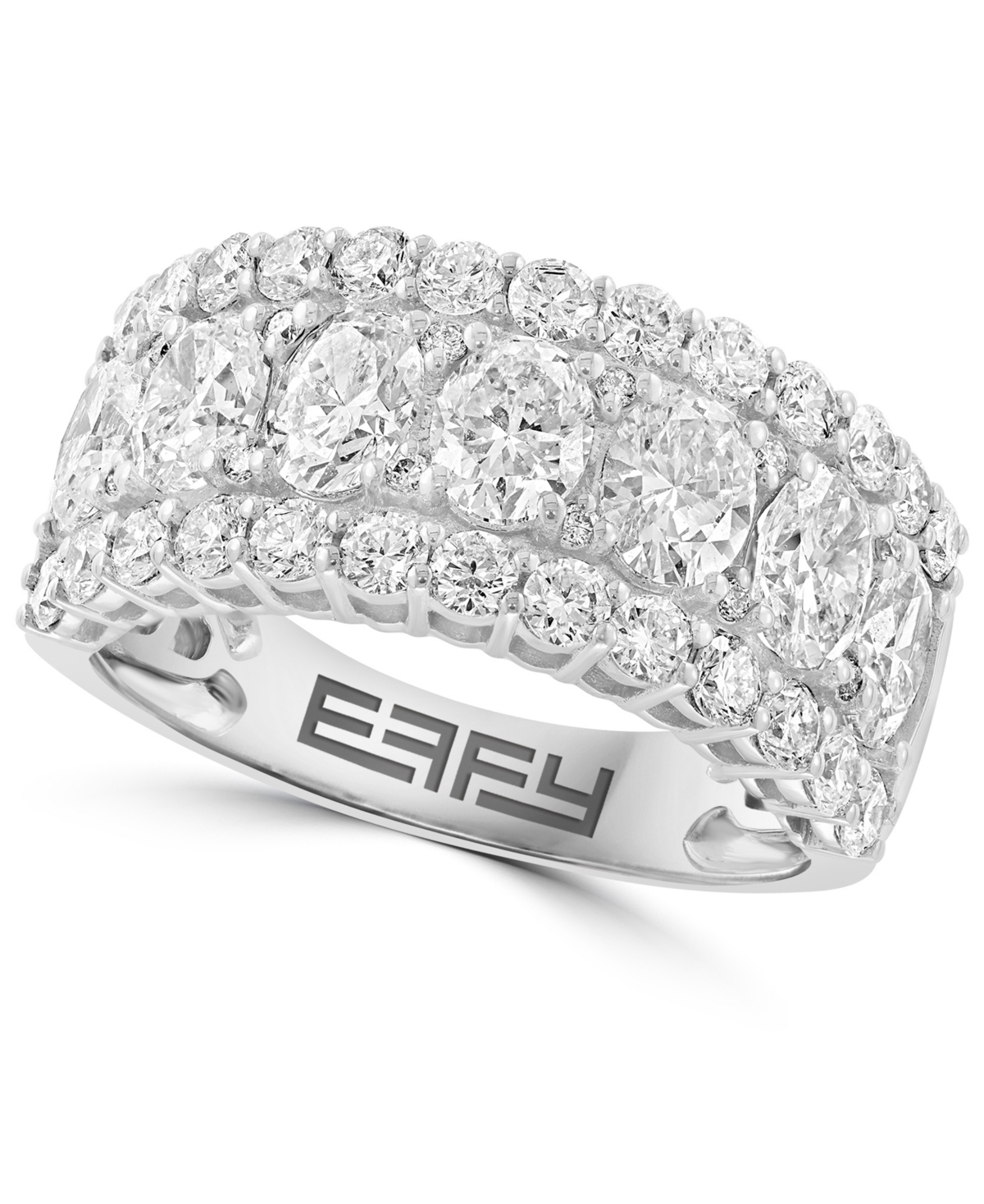 Effy Lab Grown Diamond Band Ring (2-5/8 ct. t.w.) in 14k White Gold - White Gold