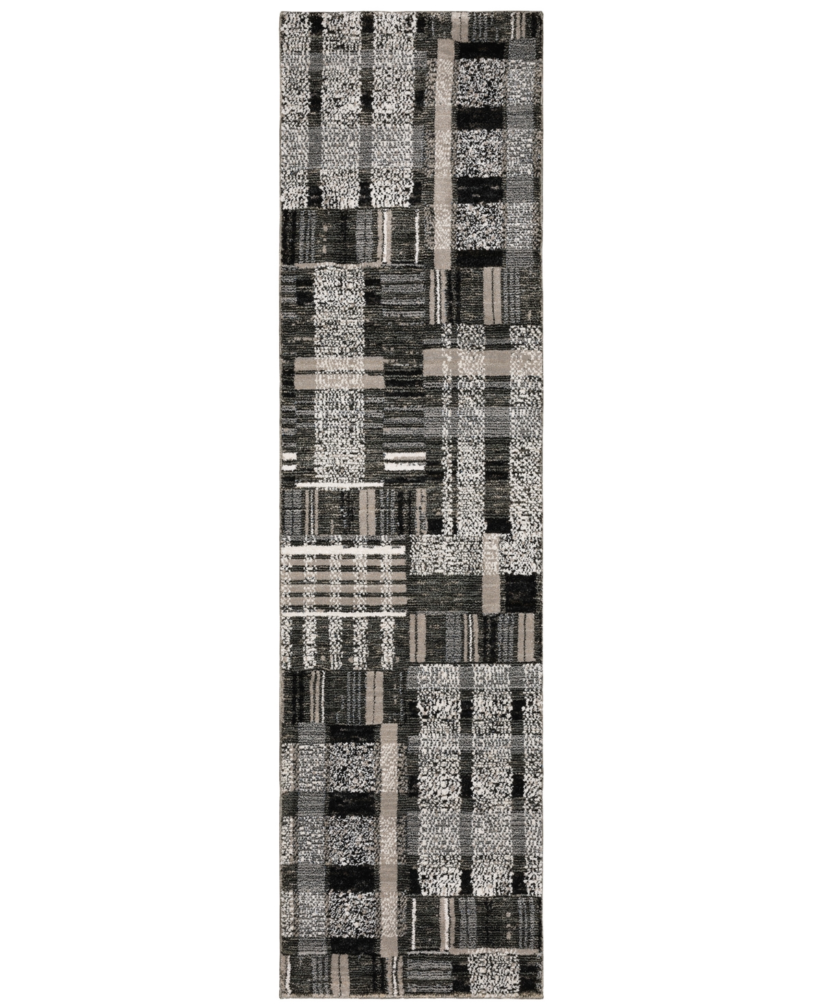 Oriental Weavers Atlas 752c0 2'6"x12' Runner Area Rug In Black