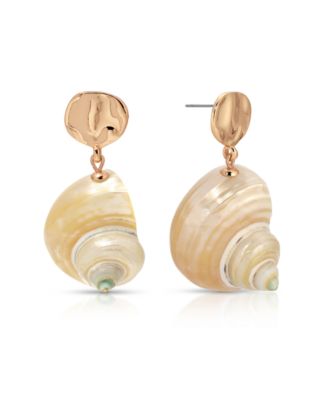 Sunken Treasure Shell Drop Earrings