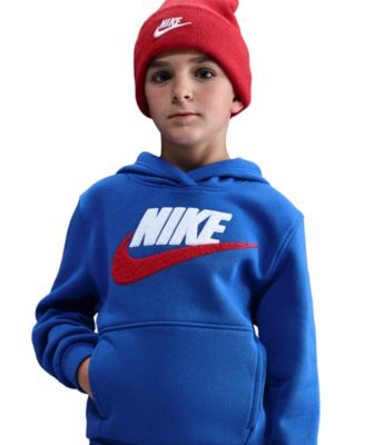 Big Kids Sportswear Club Fleece Chenille Logo Hoodie