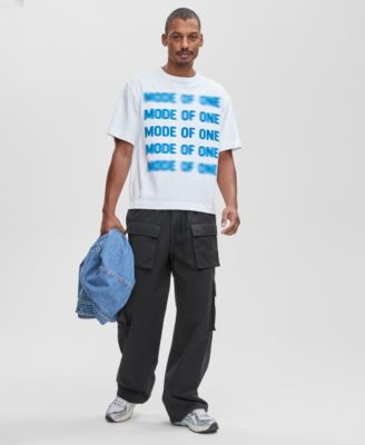 Men's Relaxed Fit Short Sleeve Crewneck Logo Graphic T-Shirt