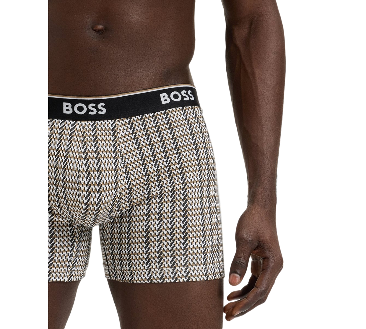 Boss by Hugo Men's Power 3-Pk. Tipped Logo Waistband Boxer Briefs