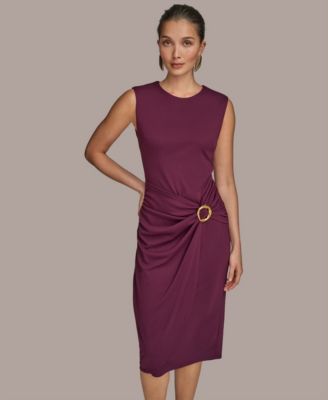 【Donna Karan New York】 Sleeveless Jacquard Sheath Dress Jacquard Sheath Dress | Sheath Dress | Donna Karan