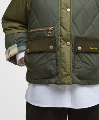 Women's Martha Corduroy-Collar Quilted Jacket