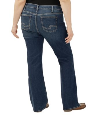 Plus Size Elyse Mid Rise Comfort Fit Bootcut Jeans