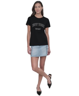 Women's New York Rhinestone Logo T-Shirt