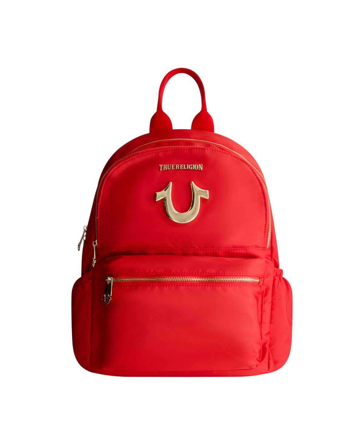 Zip Pocket Horseshoe Backpack - Black