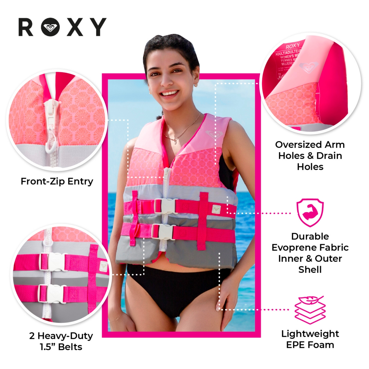 Roxy Uscg Approved Women s Life Vest