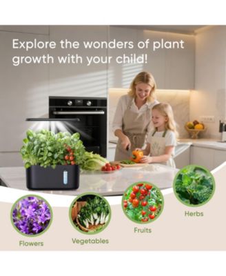 Indoor Hydroponic Growing System with LED Grow Light