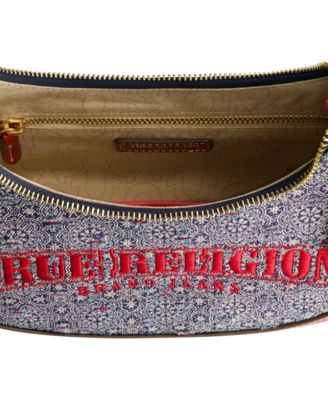 Striped Denim Small Hobo