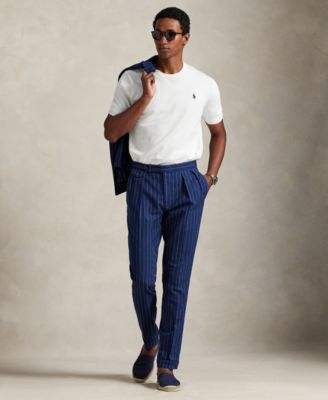 Men's Cotton Crewneck Short-Sleeve Sweater