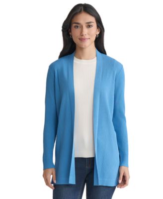 Jones New York - Women's Sutton Ribbed Long-Sleeve Cardigan Sweater
