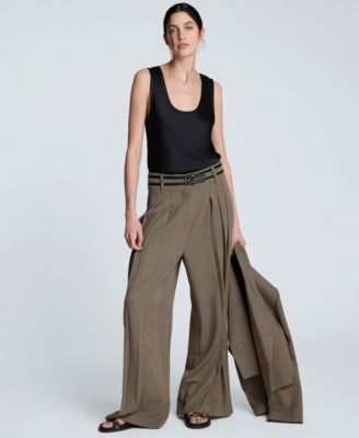 Kenneth Cole - Women's Satin Scoop Neck Sleeveless Top